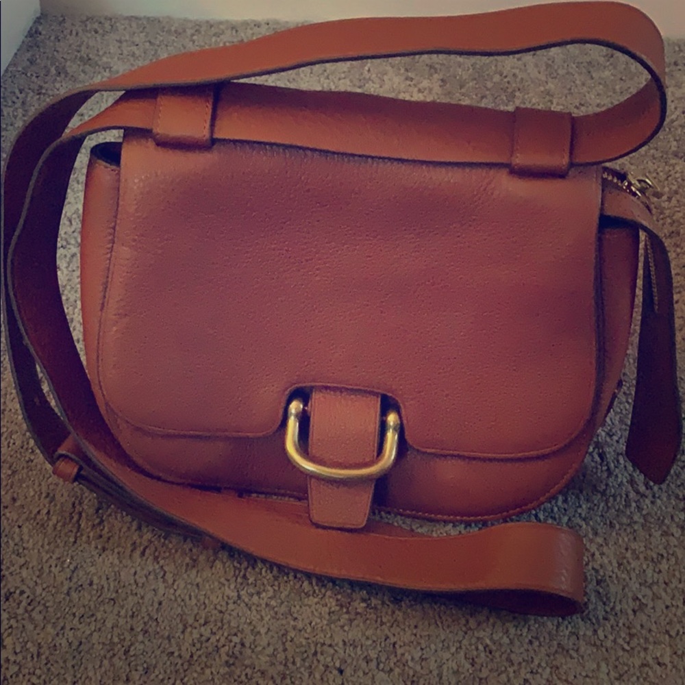 J.Crew Signet Crossbody Bag in Chestnut